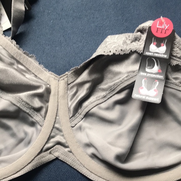 NWT Lilyette by Bali Minimizer Underwire Bra Style 428 Grey 36G - Picture 6 of 9